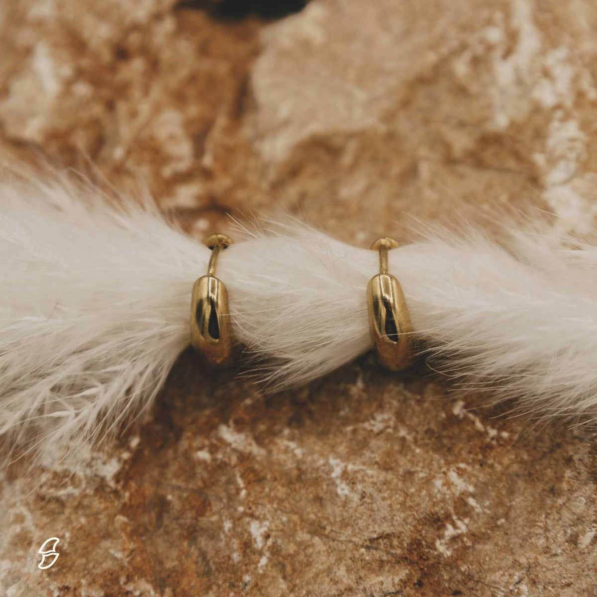 Wasserfeste 18k vergoldete Creolen – Ohrringe | Wild Tides