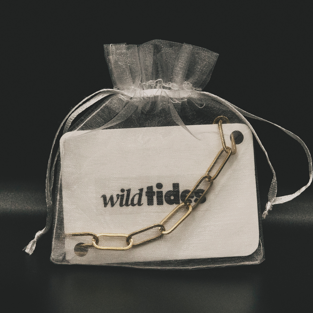 18k vergoldetes Armband mit ovalen Gliedern – für Damen | Wild Tides