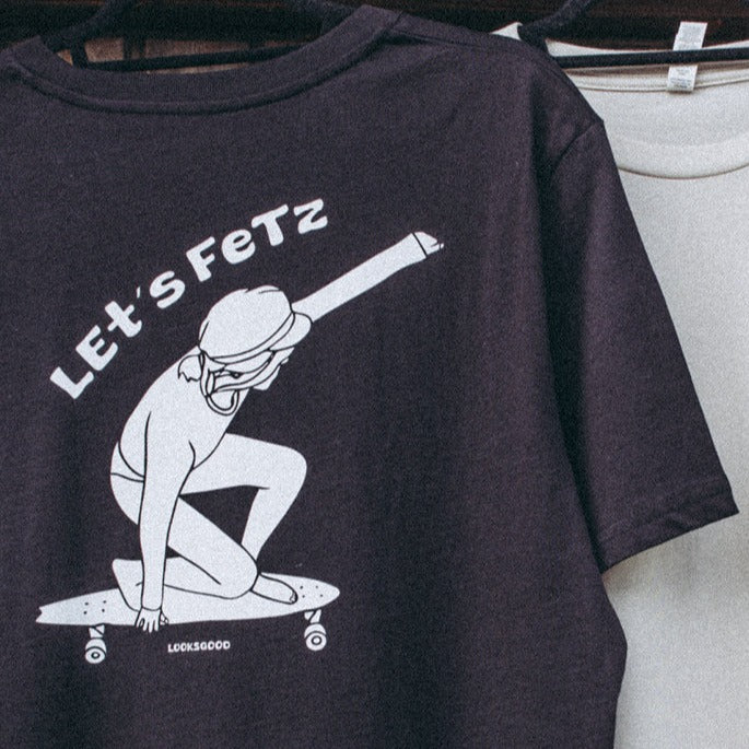T-shirt | Let´s Fetz | White Print | Unisex