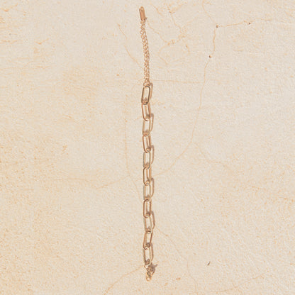 18k vergoldetes Armband mit ovalen Gliedern – für Damen | Wild Tides