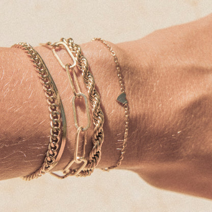 18k vergoldetes Kordel-Armband – für Damen | Wild Tides