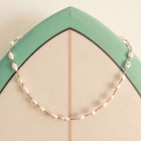 Halskette | Frischwasser Perlen 18K vergoldet