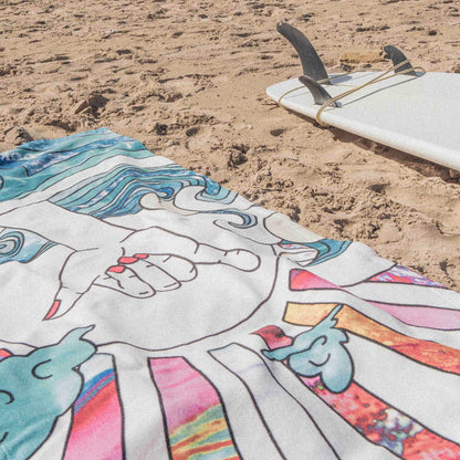 Hang Loose Strandtuch – Weiches & wasserabsorbierendes Surfer-Handtuch