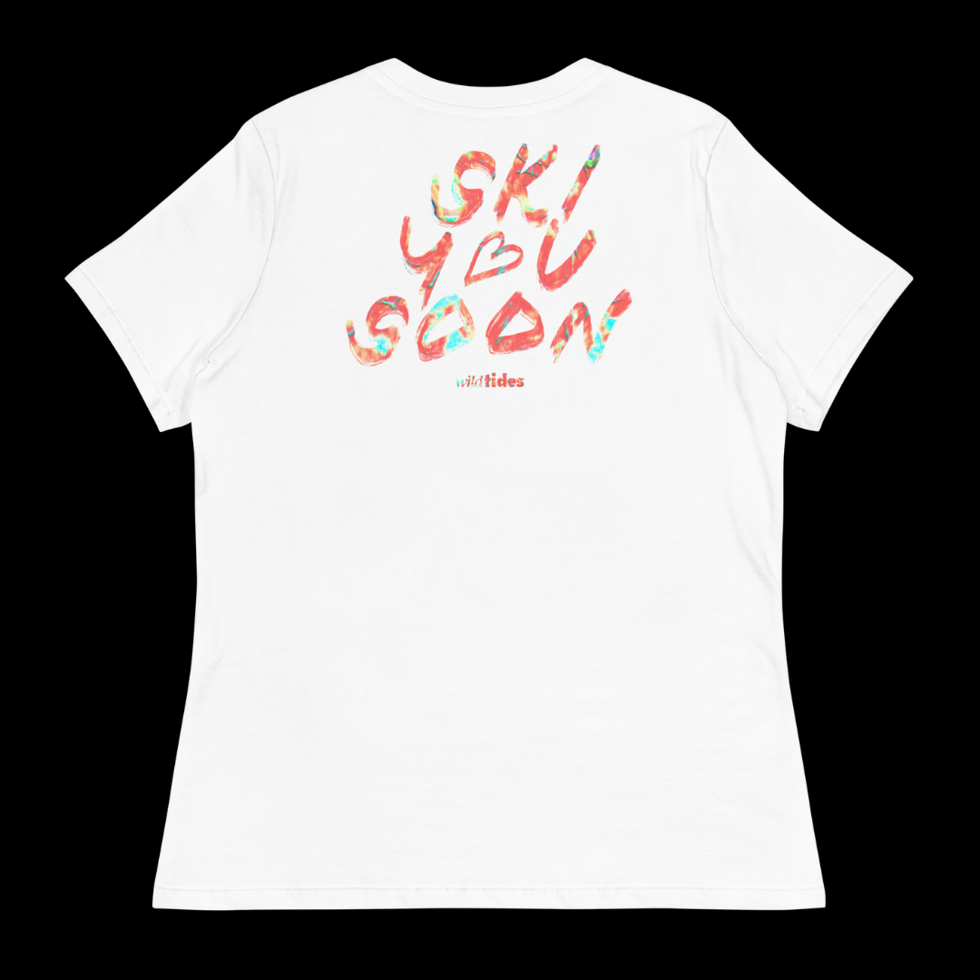Ski You Soon – Damen T-Shirt mit Bergsportler | Wild Tides