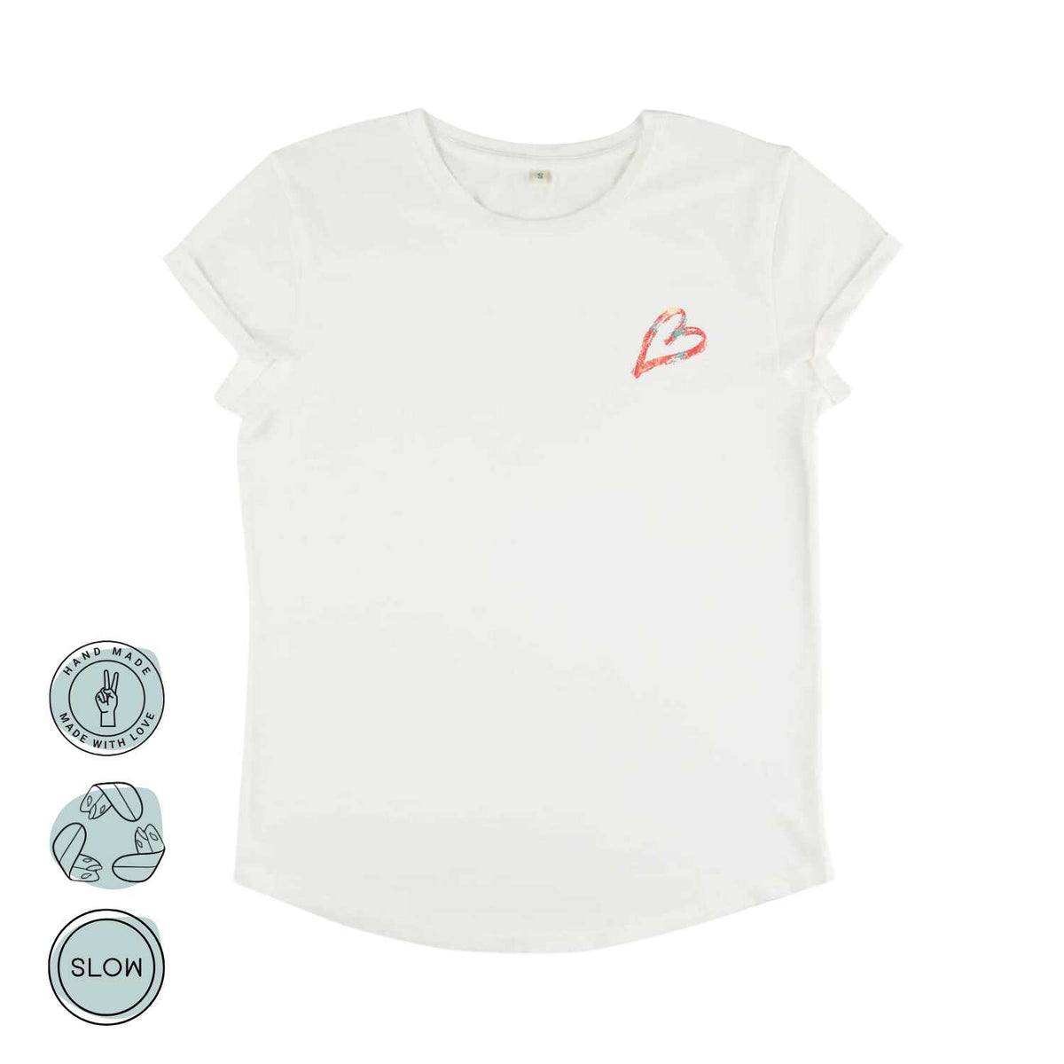 Vorderansicht des Sea You Soon T-Shirts in Weiß für Damen