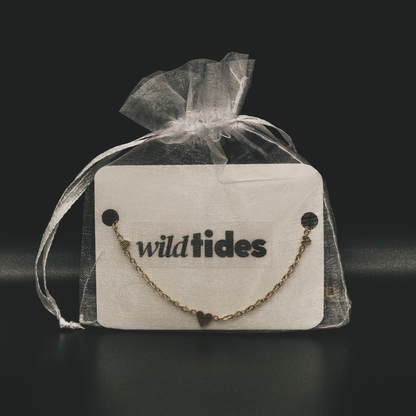 18K vergoldetes Herz-Armband – für Damen | Wild Tides