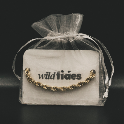 18k vergoldetes Kordel-Armband – für Damen | Wild Tides