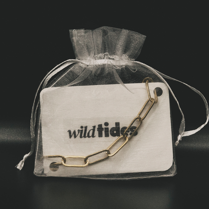 18k vergoldetes Armband mit ovalen Gliedern – für Damen | Wild Tides